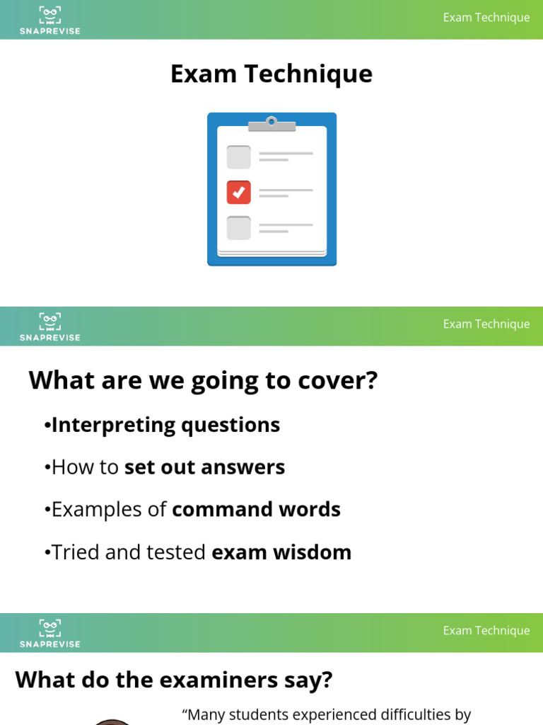 A Level Physics Exam Technique Year 13 Seminar Slides | PDF | Cartesian ...