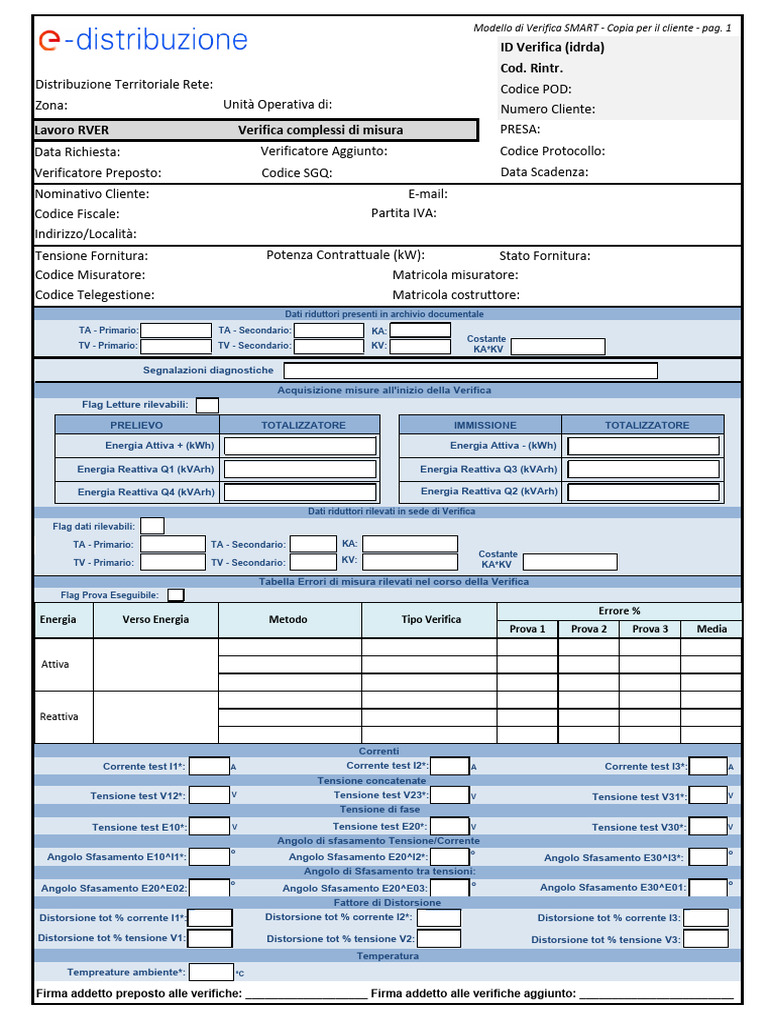 Modello Di Verifica SMART - v2.11-1 - FB | PDF