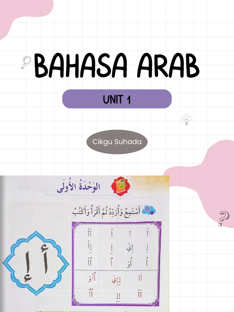 Bahasa Arab (Unit 1&2) - Tahun 1 - 20250627 - 185447 - 0000 | PDF