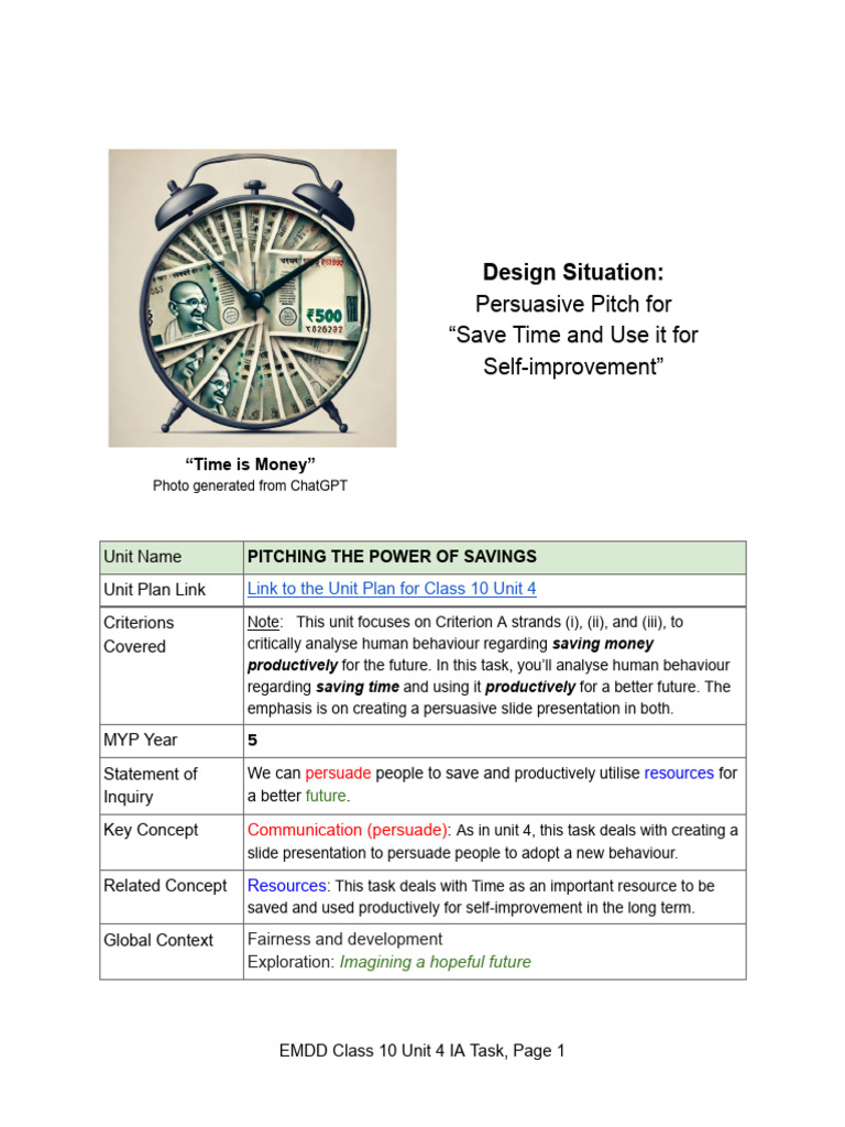 Class 10 Unit 4, EMDD IA Task Sheet | PDF | Personal Development ...