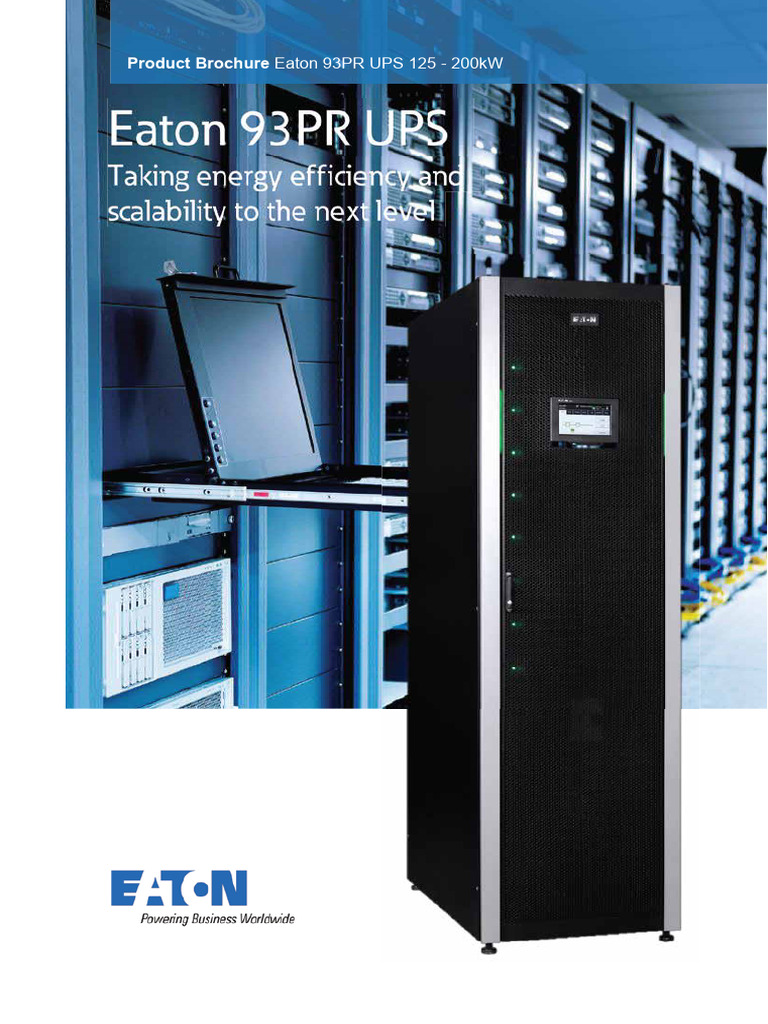 Eaton-93PR-125-200KW Brochure | PDF | Data Center | Scalability
