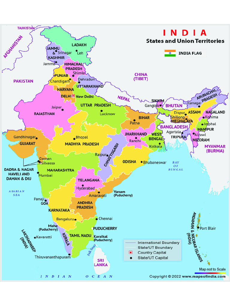 India Political Map - Gif | PDF