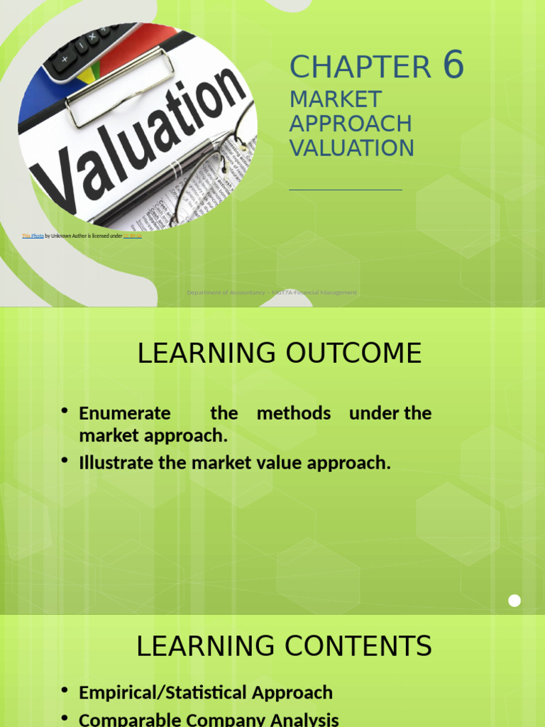 Market Approach Valuation Methods | PDF | Valuation (Finance ...