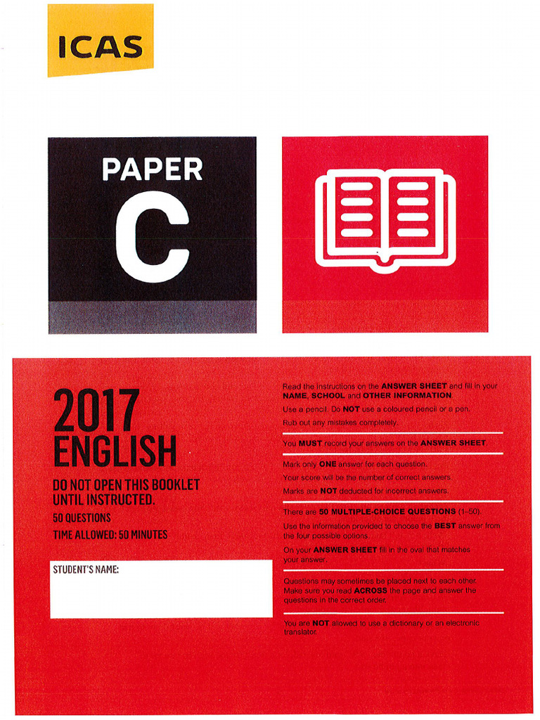 2017Y6-C English, Math, Science | PDF