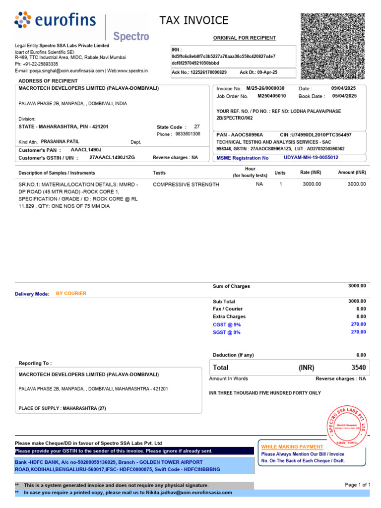 Invoice M 25 26 0000030 | PDF