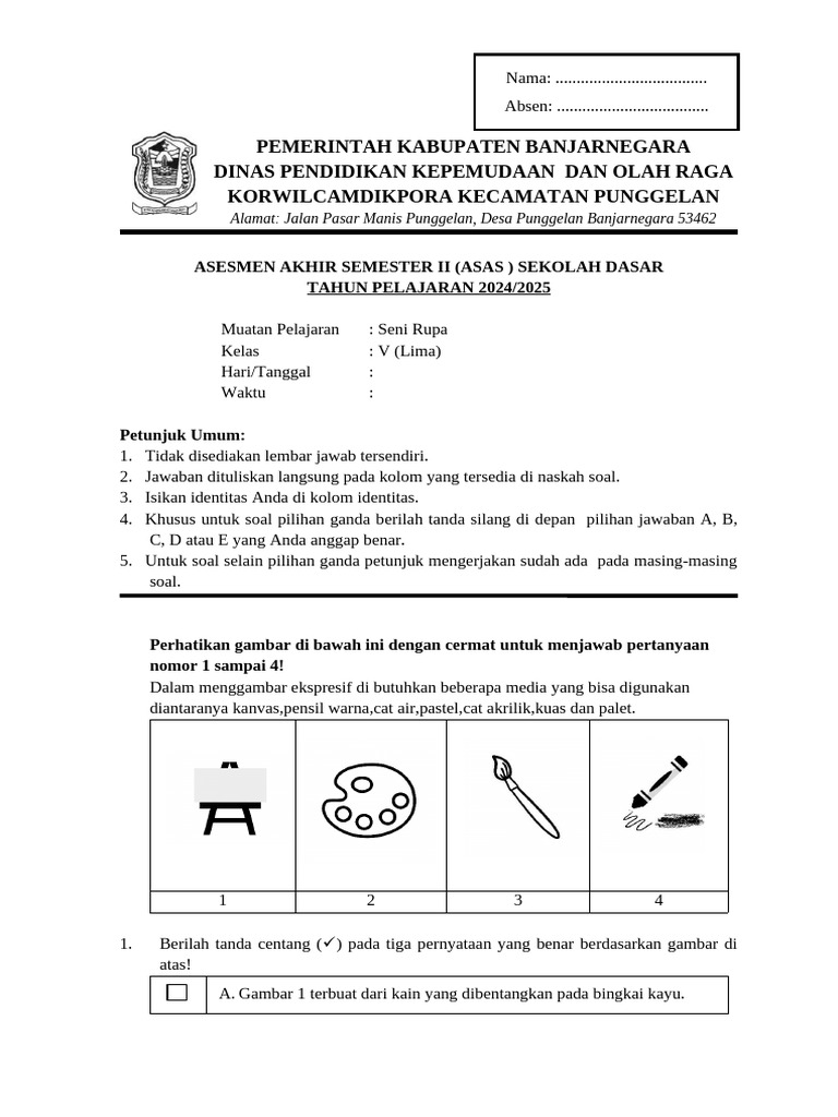 Gambar Arsiran dan Kerajinan Seni Rupa | PDF