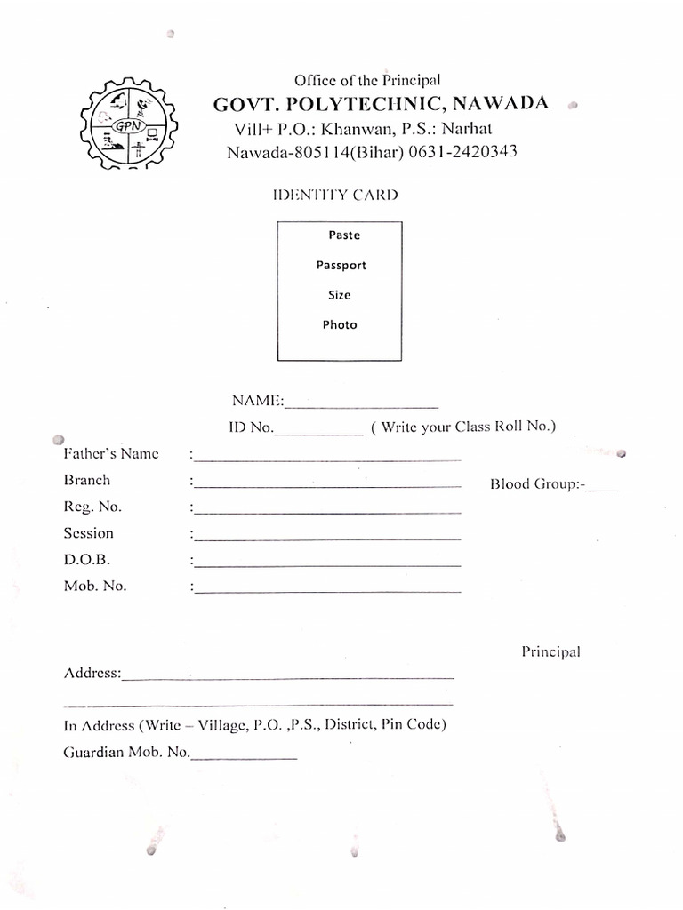 Identity Card | PDF