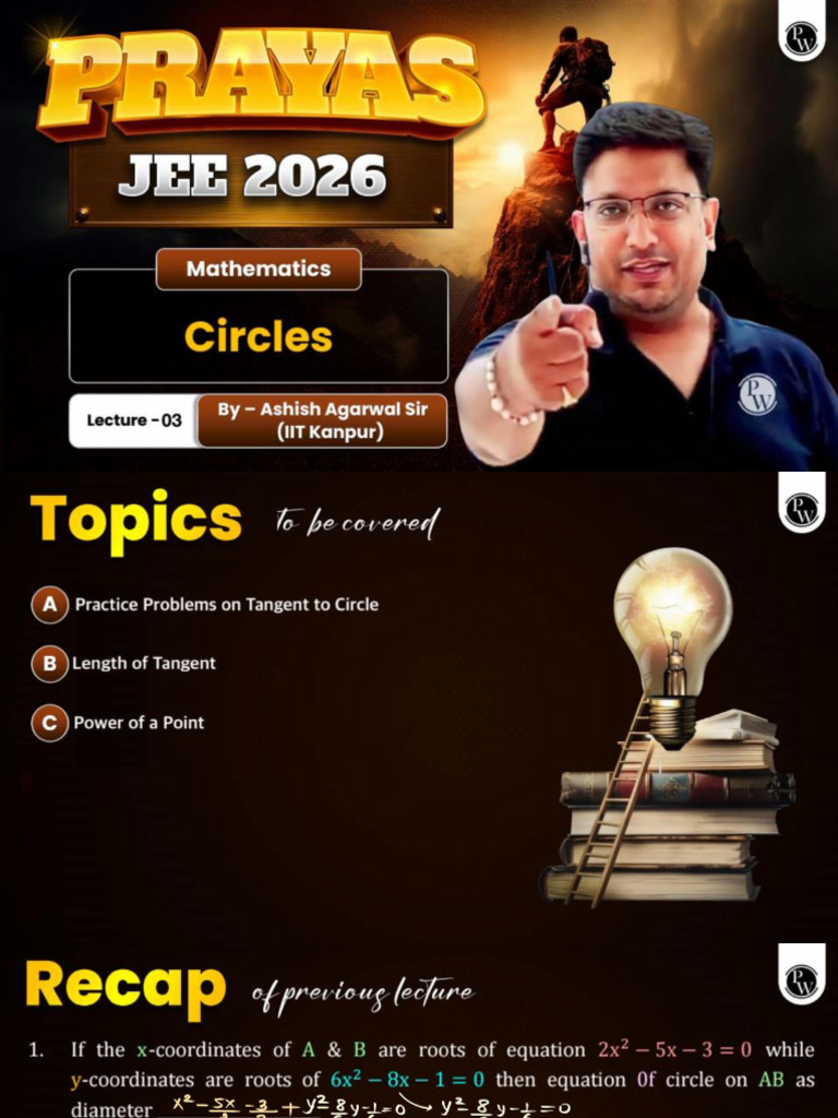 687f6e7c13818baeb53e6990 - ## - Circles 03: Class Notes | PDF