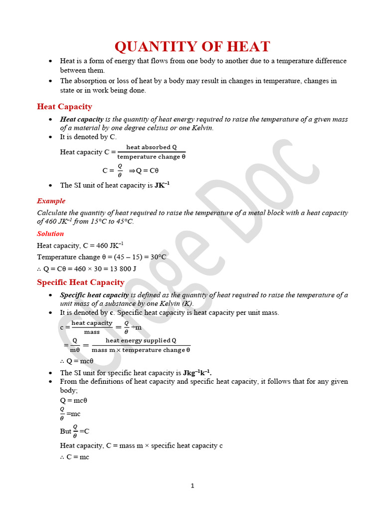 Quantity of Heat Final | PDF | Heat | Evaporation