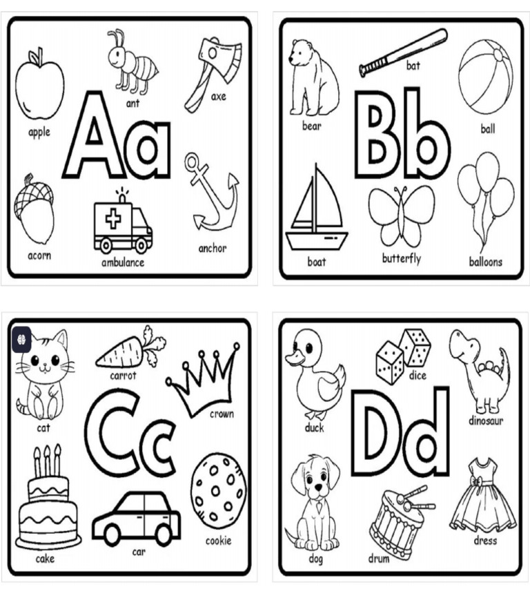ABCD Coloring | PDF
