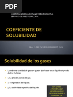 Coeficientes de Solubilidad