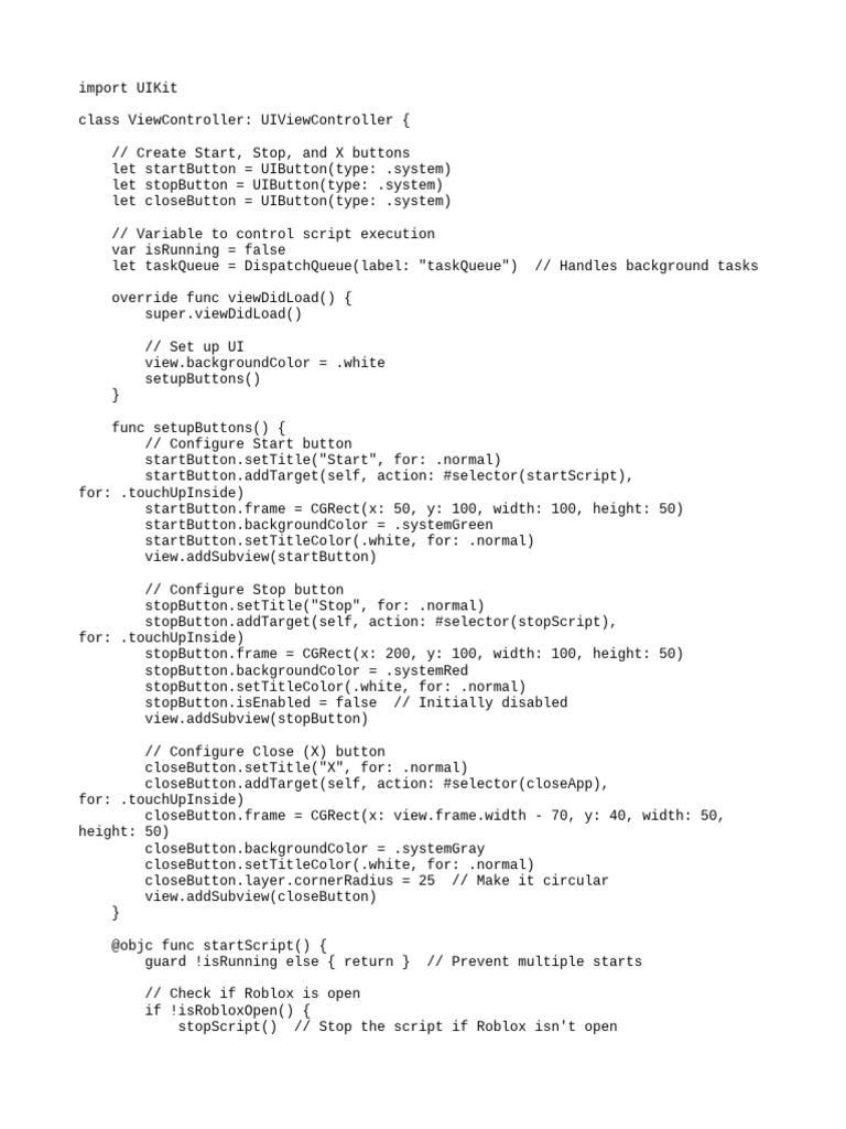 iOS Script Control with Buttons | PDF | Computer Programming | Software ...