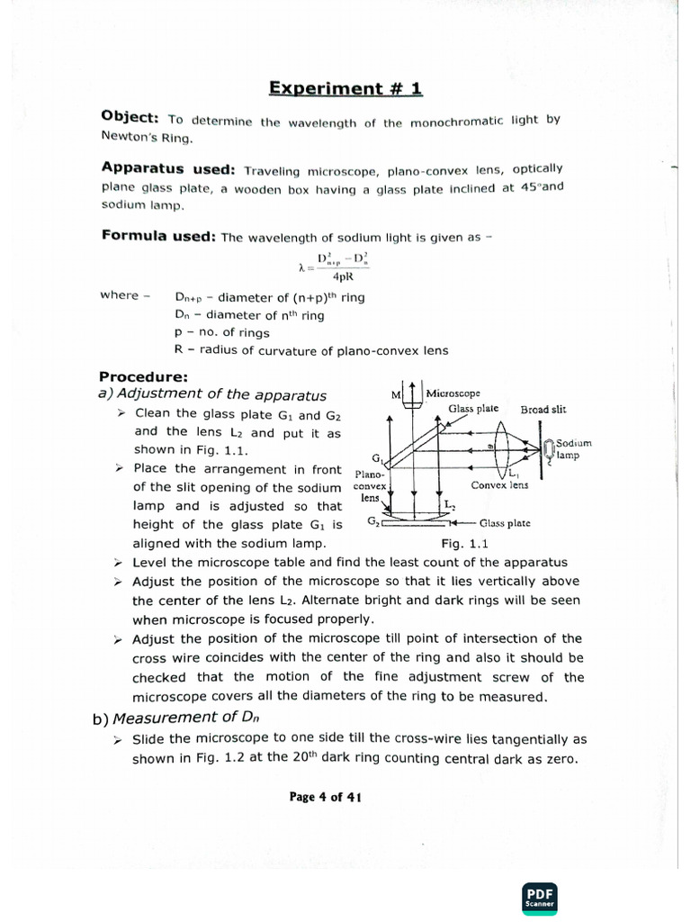 Experiment 1 | PDF
