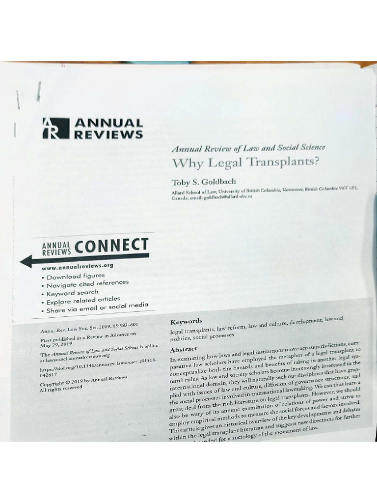 Legal Transplant | PDF