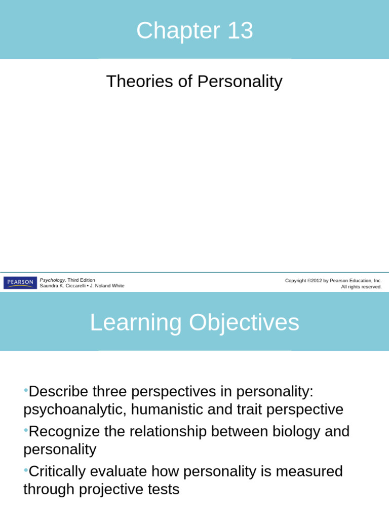 Chapter 13 Personality Pdf Psychology Psychoanalysis