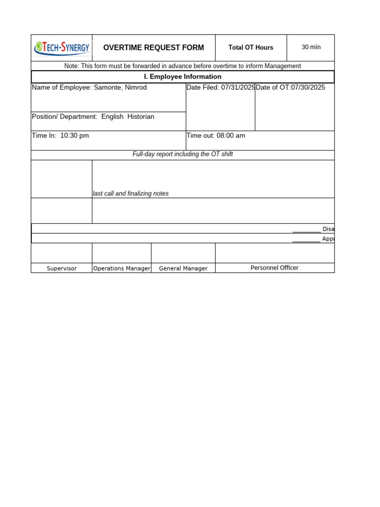 Nemo Ot Req 07.30 | PDF