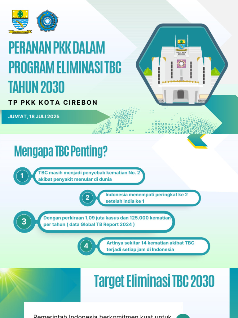 Paparan Peranan PKK Dalam Program Eliminasi TBC Kota Cirebon | PDF