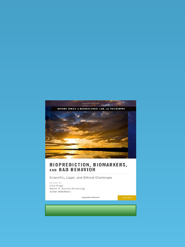 (Ebook) Bioprediction, Biomarkers, and Bad Behavior: Scientific, Legal ...