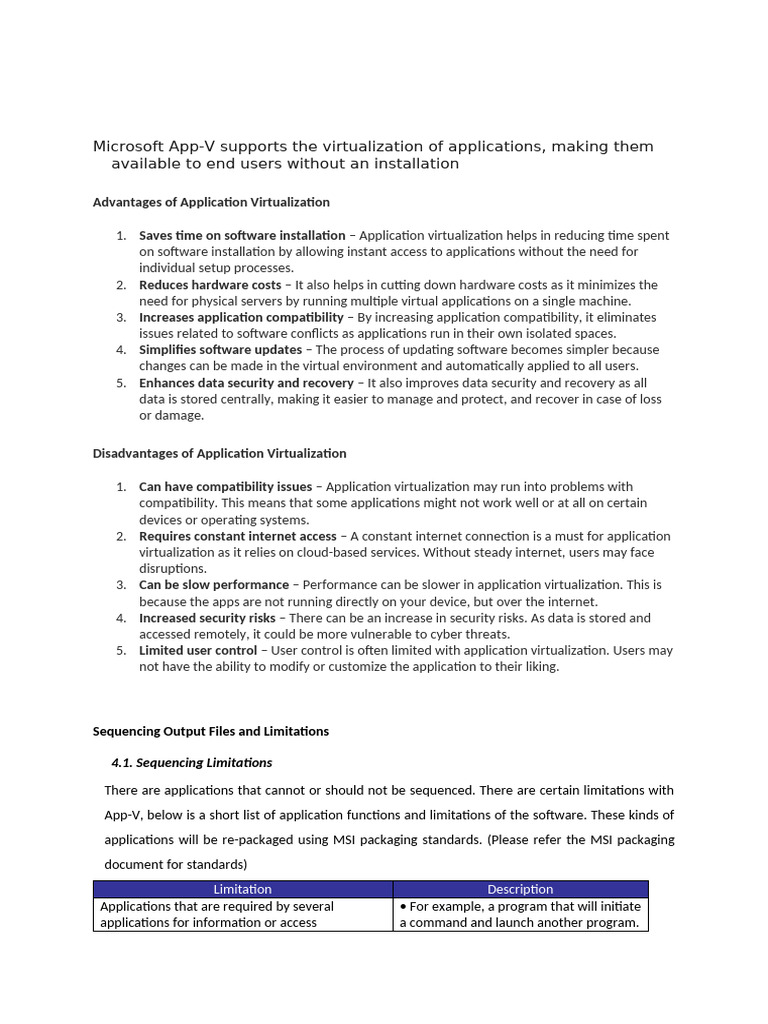 Microsoft App-V Application Virtualization Guide | PDF | Windows ...
