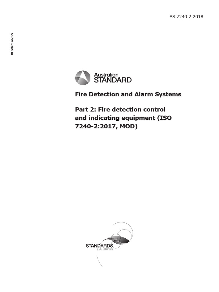 AS 7240.2:2018 Fire Detection Standards | PDF | Australia