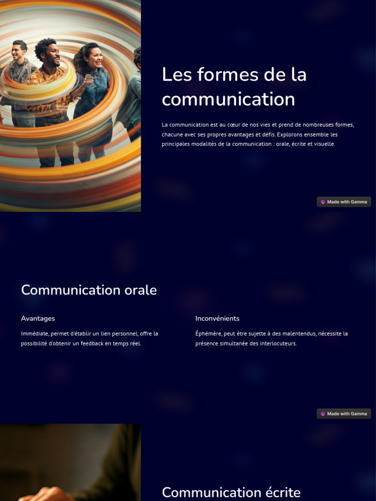 Les formes de communication expliquées | PDF | Communication humaine