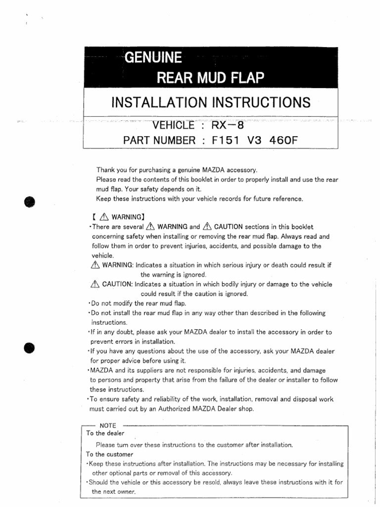 Splash Guard REAR | PDF