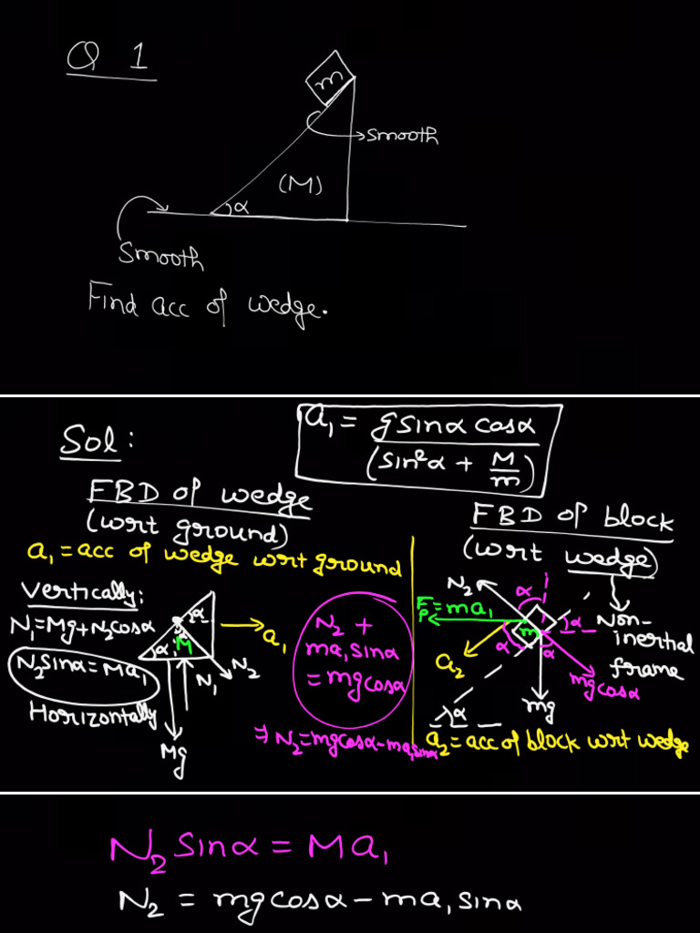 Questions On NLM & Constrained Motion | PDF