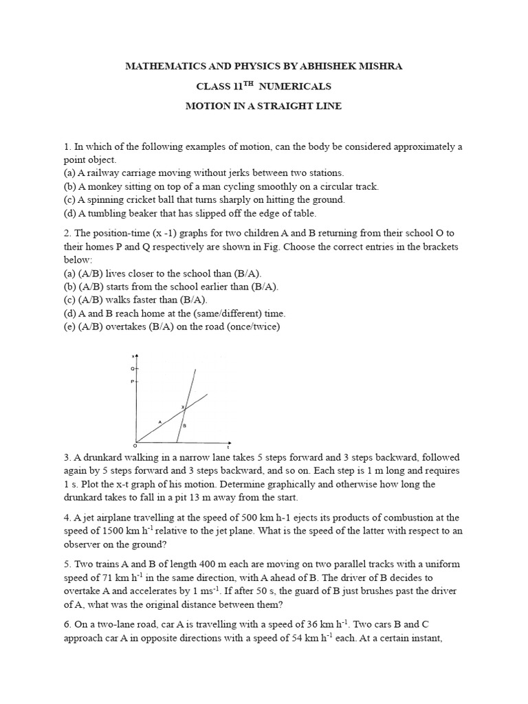 Motion Analysis in Straight Line | PDF | Speed | Acceleration