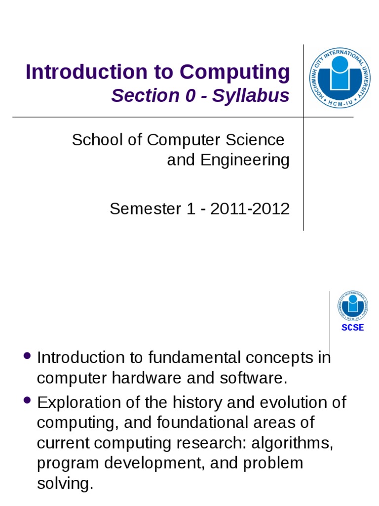 Introduction to Computing Course Overview | PDF | Art | Computers