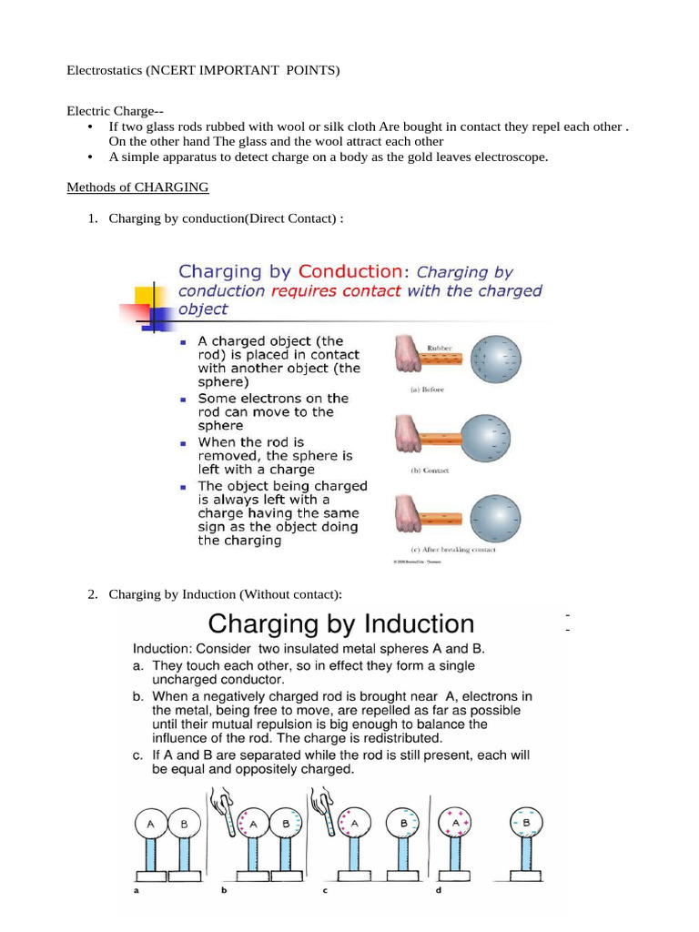 Electrostatics | PDF