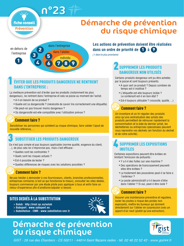 Prévention des Risques Chimiques en Entreprise | PDF | Santé et ...
