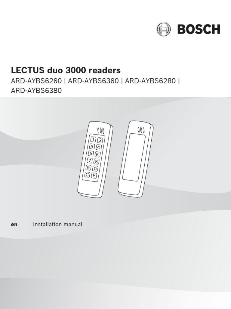 Manuel d'installation LECTUS duo 3000 | PDF | Sécurité | Phénomène ...