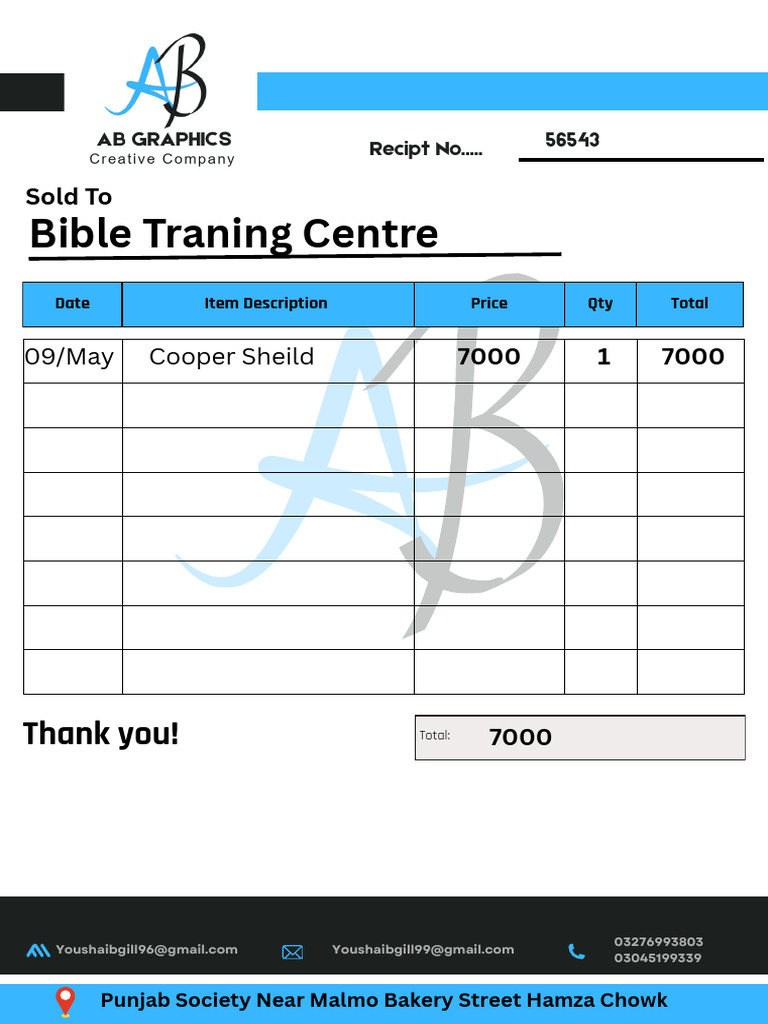 Invoice for Cooper Shield Purchase | PDF