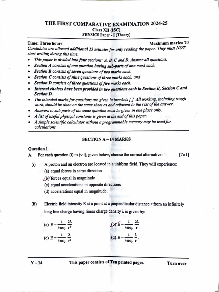 Physics Exam Paper: Capacitors Focus | PDF | Capacitance | Capacitor