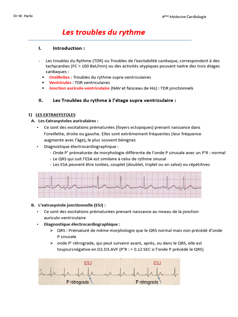 Troubles du rythme cardiaque expliqués | PDF | Cœur | Cardiologie