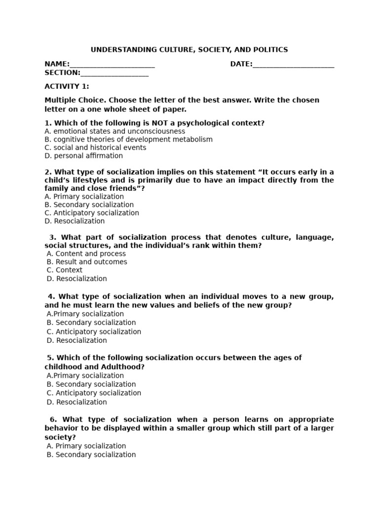 Anticipatory Socialization in UCSP | PDF | Socialization | Value (Ethics)
