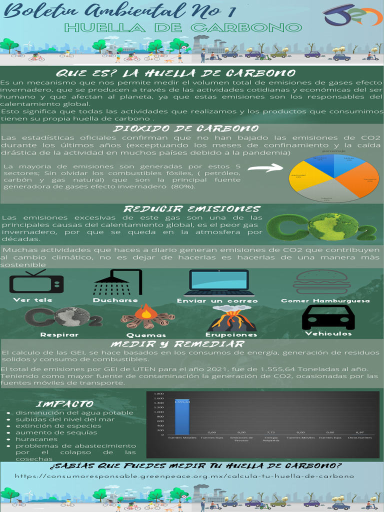 Infografia Huella de Carbono - Enero | PDF