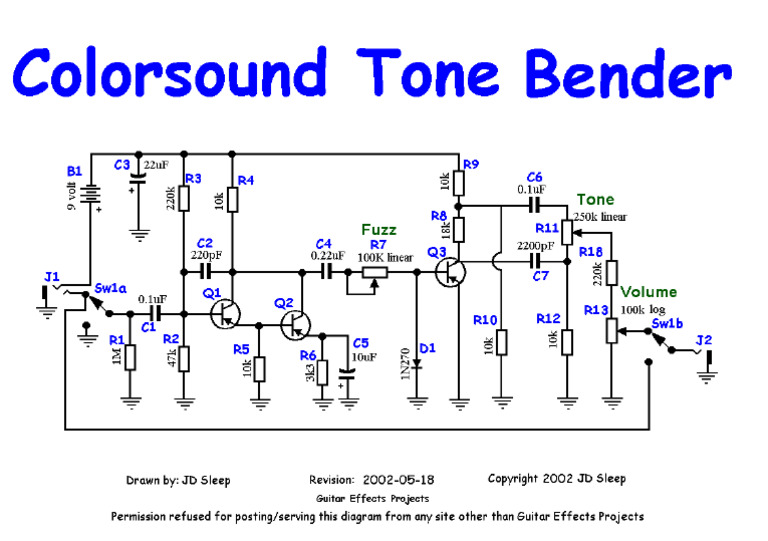 GGG Colorsound Tonebender | PDF