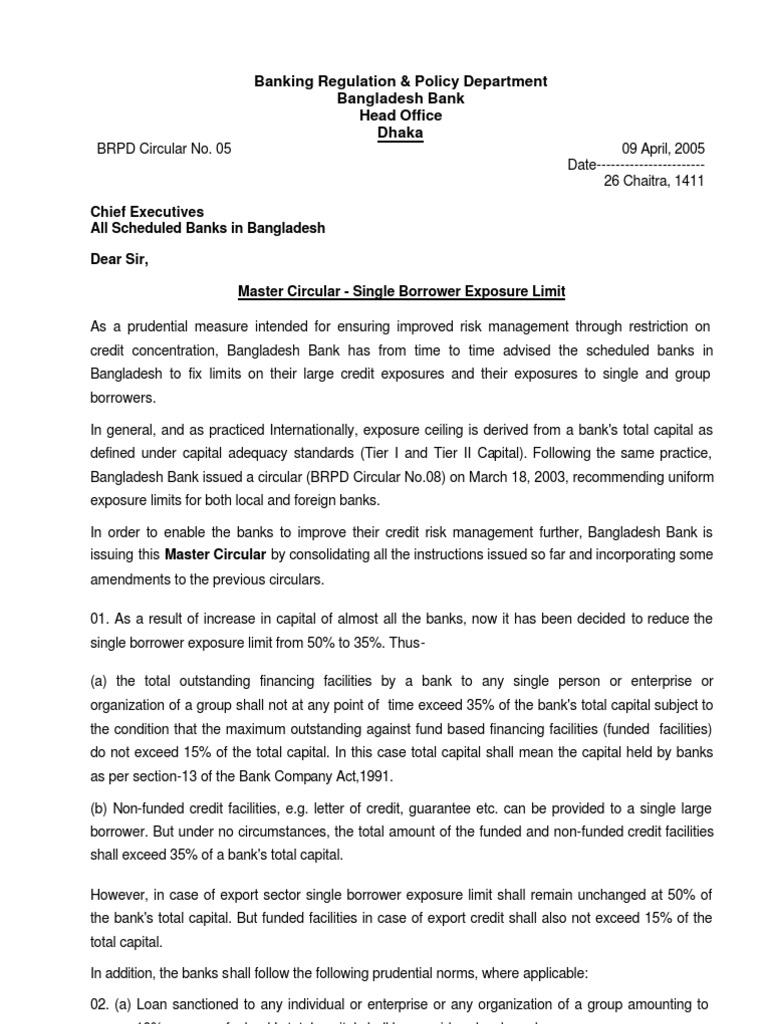 File Brpd Circular No 05 Loans Credit Finance