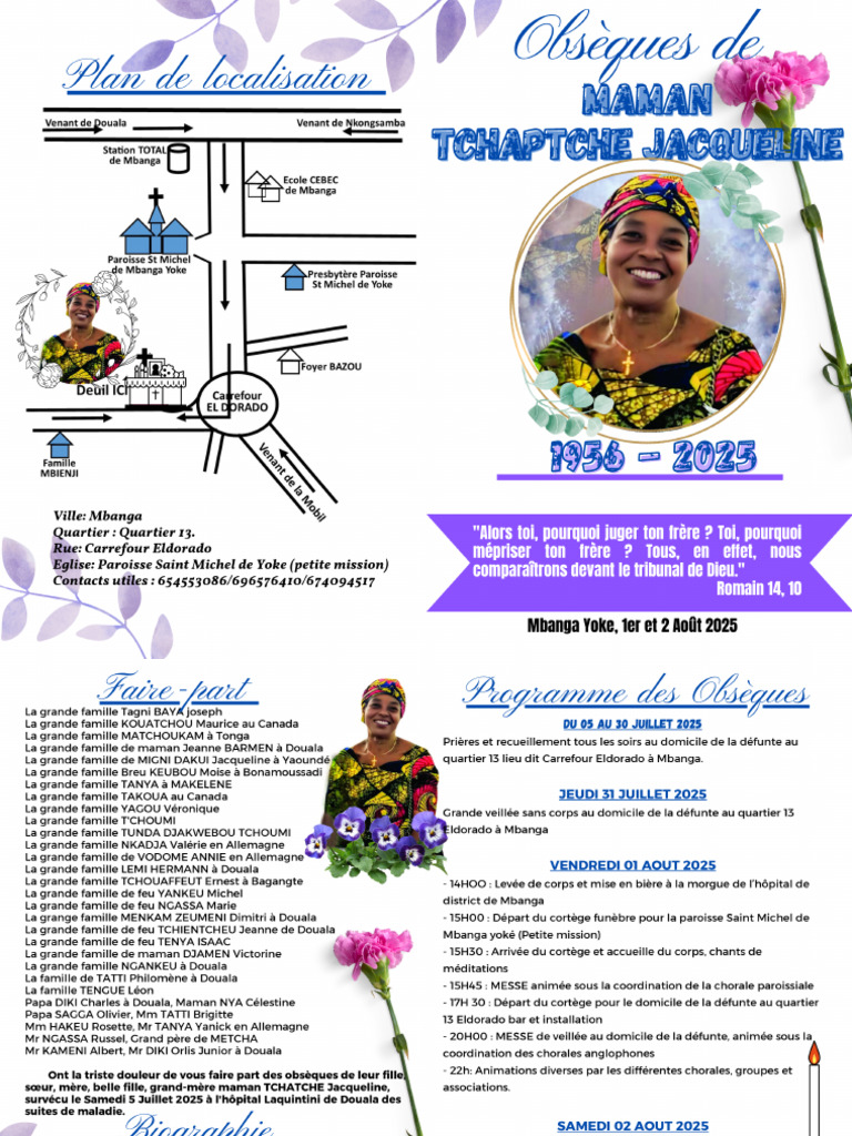 Bon Programme Deuil Beaucair HF - 20250726 - 093820 - 0000 | PDF