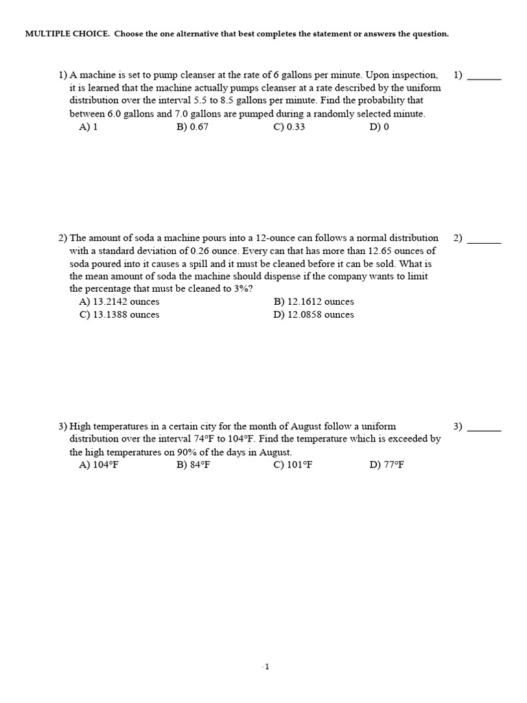 P&Stat Exam 2nd MT Fall - 22-23 Copy - 240411 - 211342 | PDF | Normal ...