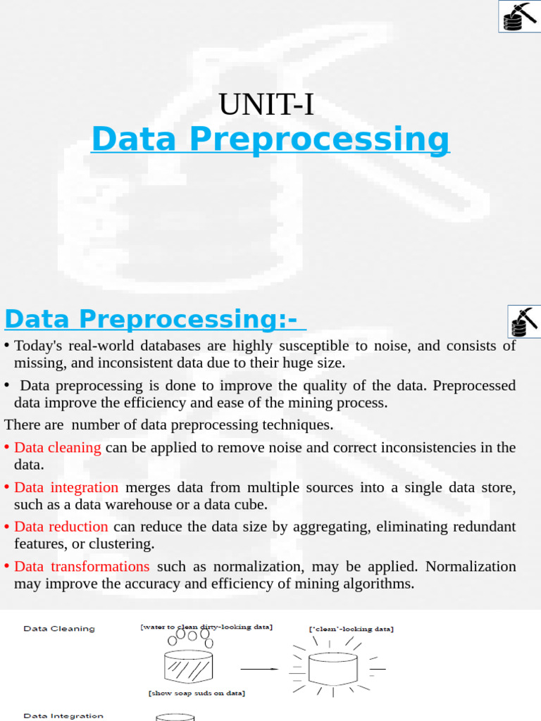 Data Preprocessing Techniques Explained | PDF | Data Compression | Wavelet