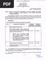 Revised SRF/JRF Emoluments 2023 | PDF | Science | Academia