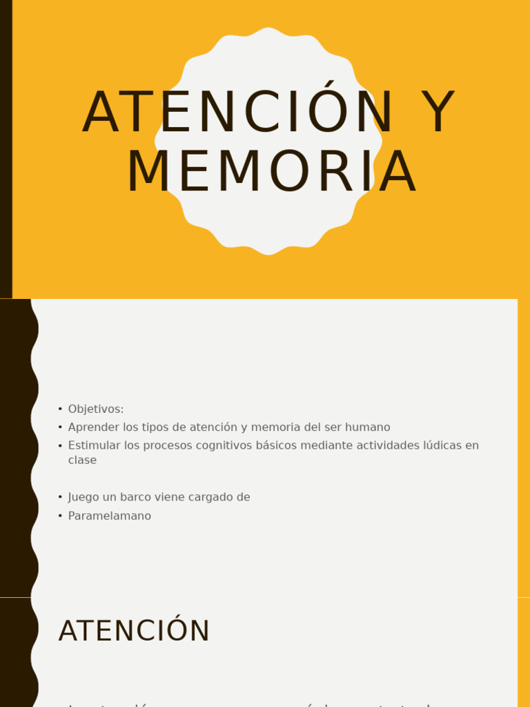 Material de Apoyo | PDF | Memoria | Atención