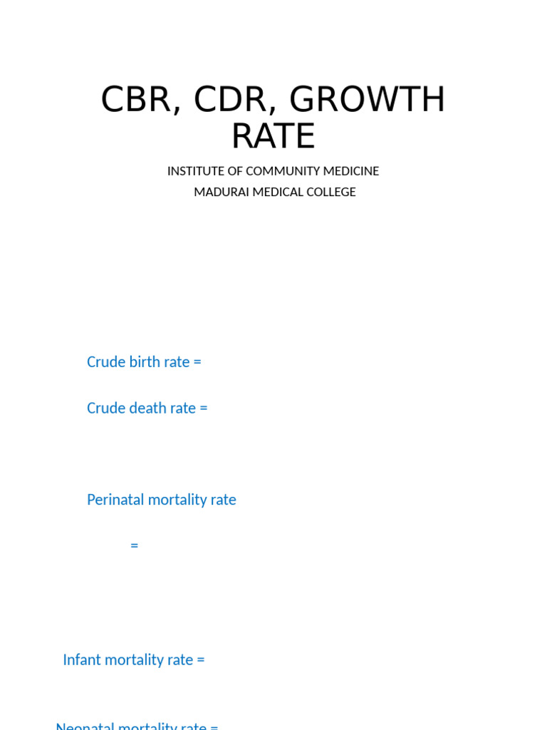 Vital Statistics, Population Estimation | PDF | Mortality Rate | Infant ...