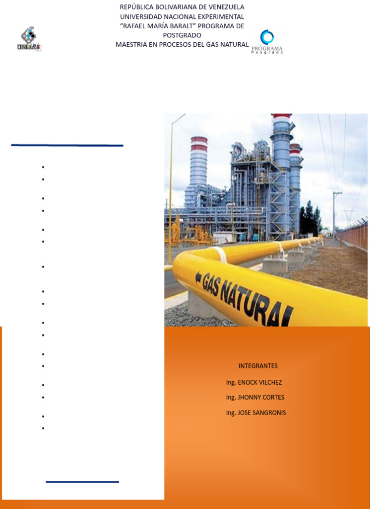 Características y Termodinámica del Gas Natural | PDF | Gas natural | Gases