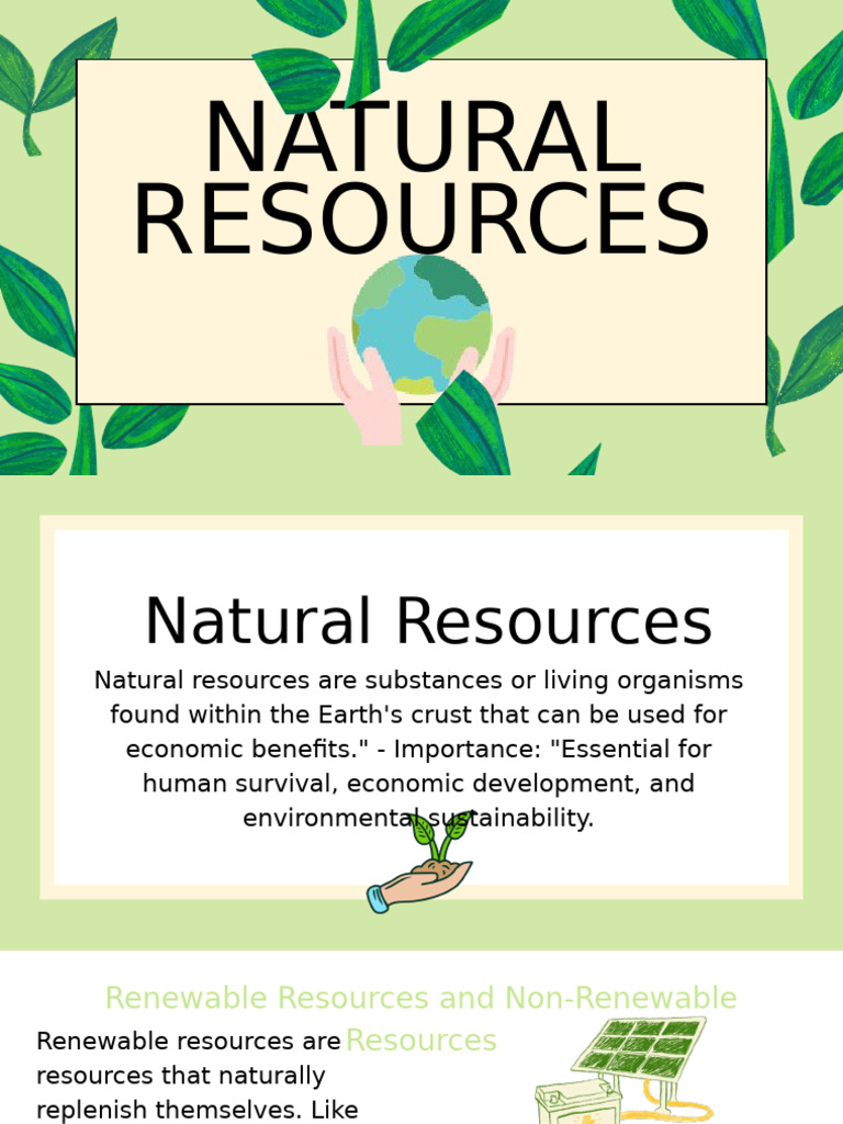 Natural Resources Earth Science Presentation in Brown Green Organic ...