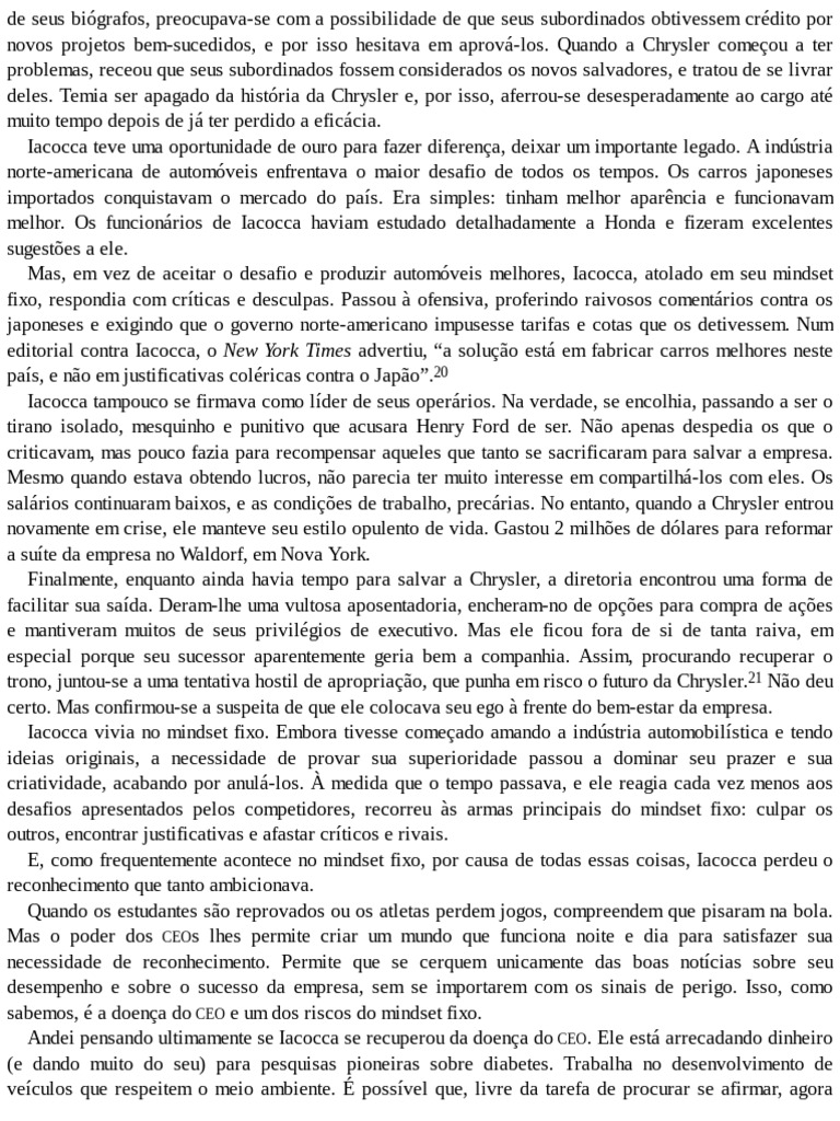Iacocca e o Mindset Fixo na Chrysler | PDF | Carro | Japão