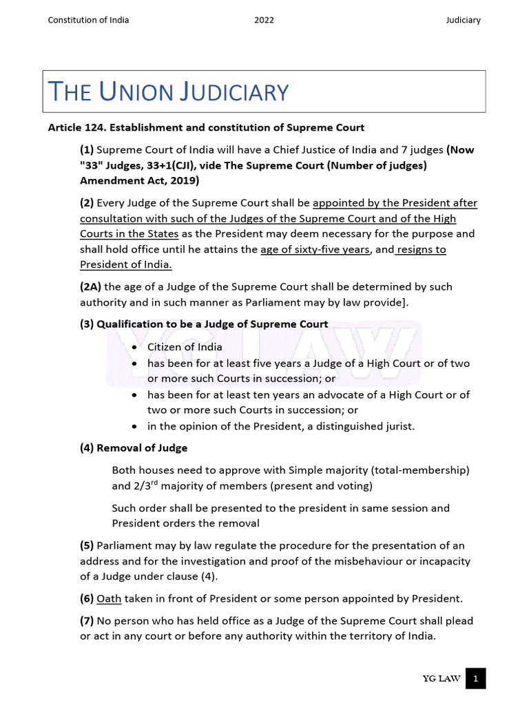 Supreme Court of India: Structure & Jurisdiction | PDF | Supreme Court ...