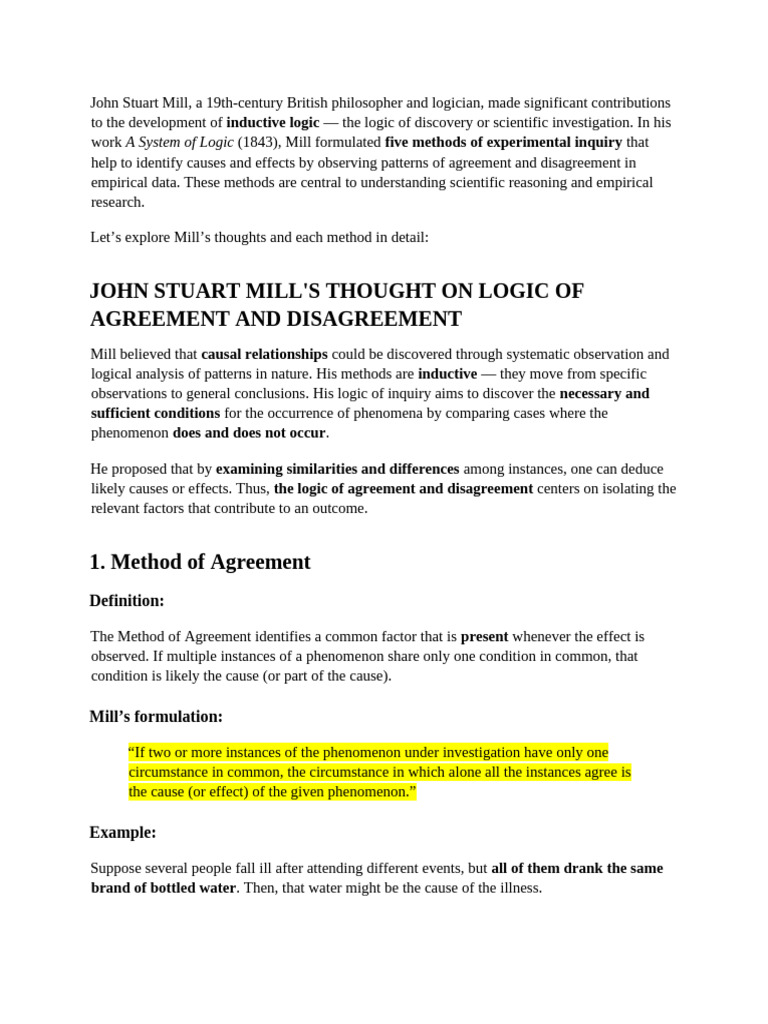 Logic of Agreement and Disagreement | PDF | Causality | Attitude ...